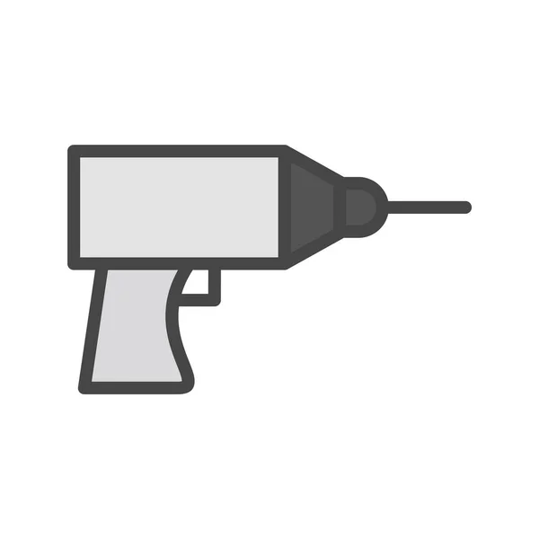 Drill Icon Trendigen Stil Isolierten Hintergrund — Stockvektor