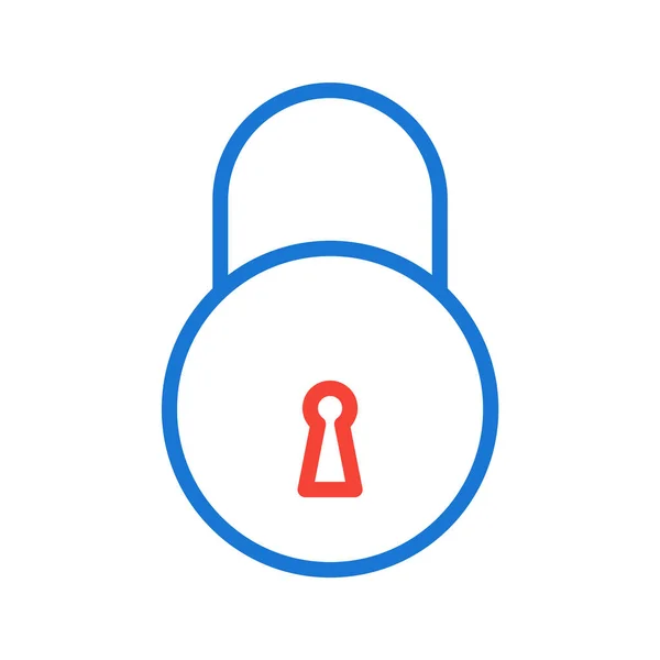 Lock Icon Trendy Stijl Geïsoleerde Achtergrond — Stockvector