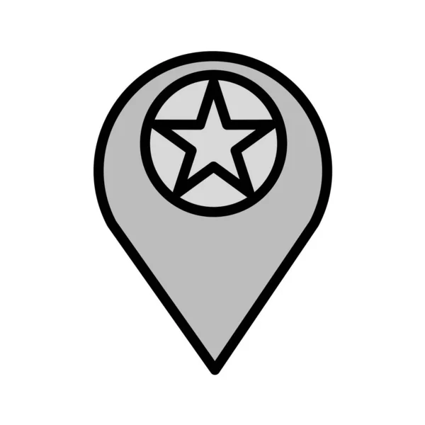 Map Pointer Icon Vector Illustration — Stock Vector