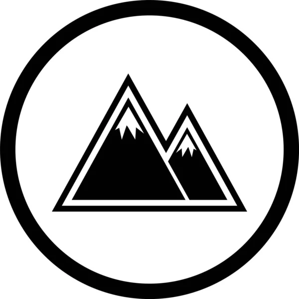 Berge Ikone Trendigen Stil Isoliert Hintergrund — Stockvektor