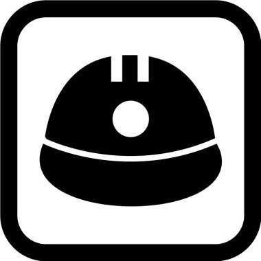 Moda Biçimli Kask Simgesi İzole Arkaplan      