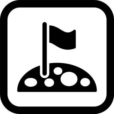 Ay Simgesinde Bayrak Moda Biçiminde İzole Arka Gruplandırılmış