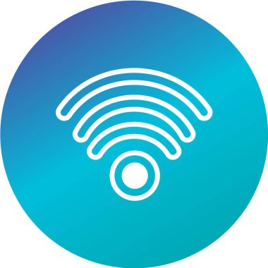 Kablosuz ağ simgesi. vektör illüstrasyonu