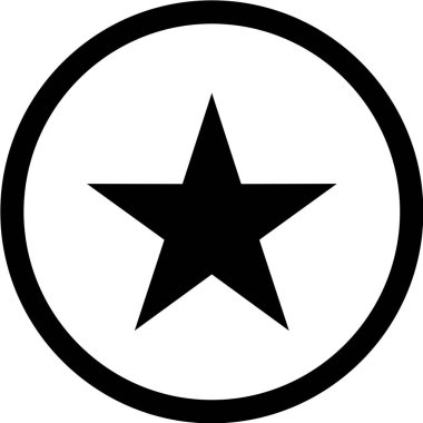 yıldız simgesi vektör illüstrasyonu