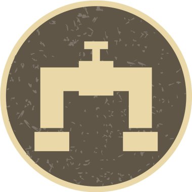 Modern oto tamir simgesinin vektör illüstrasyonu