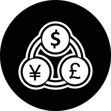  Para Akımı Simgesi Moda Biçiminde İzole Arkaplan    