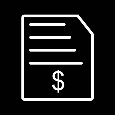 Dolar gagası vektör simgesi