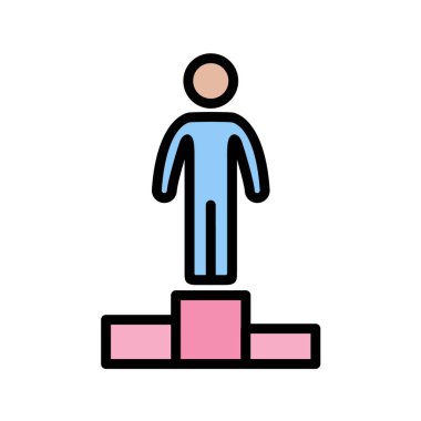 İş adamı avatar simgesi vektör illüstrasyonu 