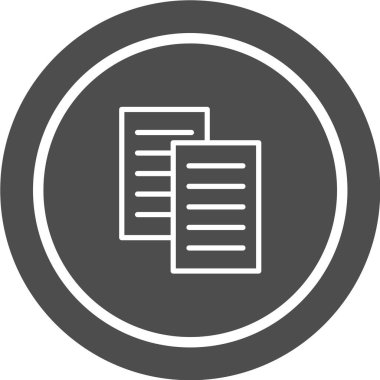 belge simgesi vektör illüstrasyonu