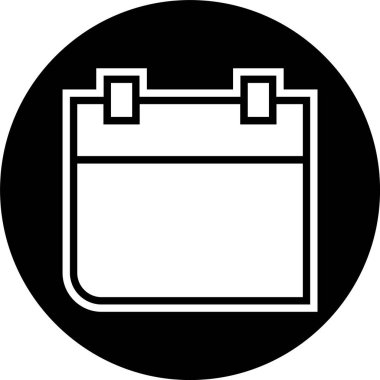 Takvim Simgesi Moda Biçiminde İzole Arkaplan