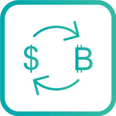 Dolar işareti simgesi, vektör çizimi