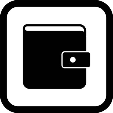 Cüzdan Simgesi Moda Biçimli Ayrı Arkaplan    