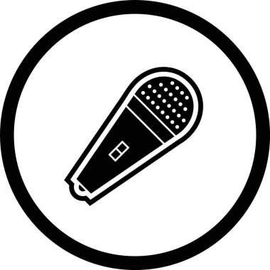  Mic Simgesi Moda Biçiminde İzole Arkaplan