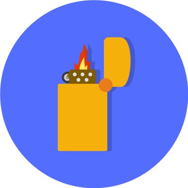 Mavi ve beyaz bir ikonun vektör illüstrasyonu