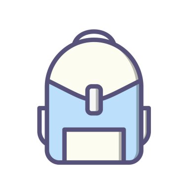 beyaz arkaplanda kamp konsepti vektör simgesi 