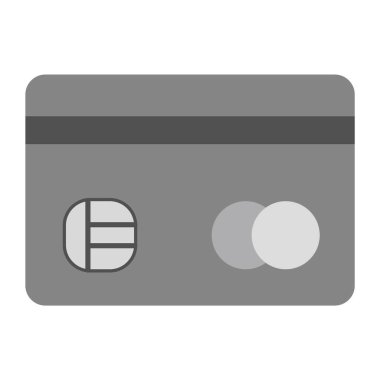 Moda Biçimli İzole Arkaplanda Kredi Kartı Simgesi   