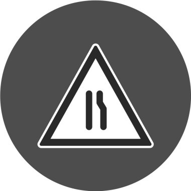 Yol simgesi, vektör illüstrasyonu