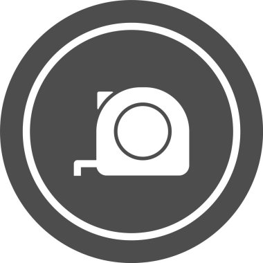 Teyp Simgesi Moda Biçimli İzole Arkaplan Ölçümü      