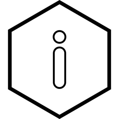 Moda Biçimli Bilgi Simgesi İzole Arkaplan