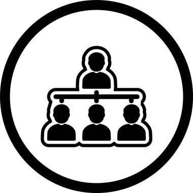 Moda Biçiminde Organizasyon Simgesi İzole Arkaplan      