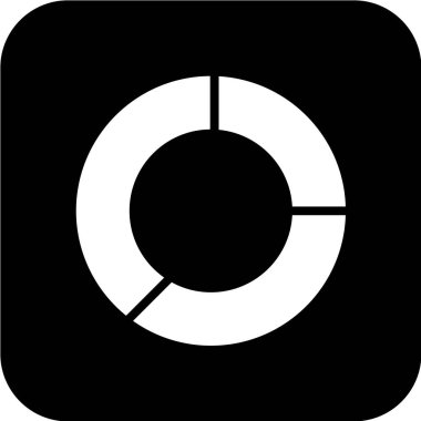 Bir çember simgesinin vektör illüstrasyonu