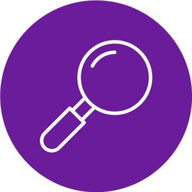 Modern b 'nin vektör illüstrasyonu simge büyüteçten yoksun