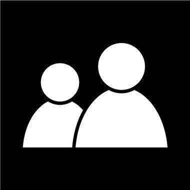 beyaz arkaplanda siyah simge izole edildi