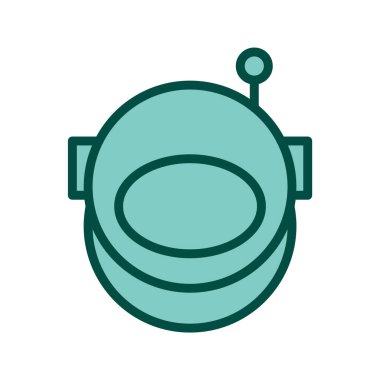 Moda Biçiminde Astronout Simgesi İzole Arka Gruplandırılmış