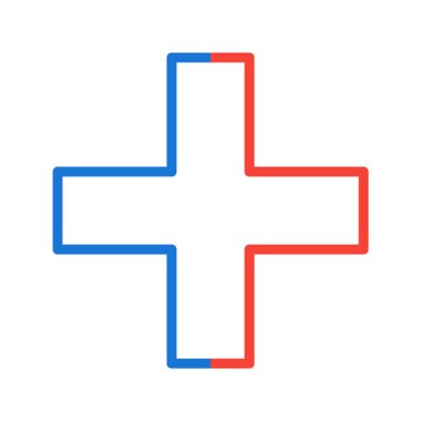 Artı Moda Biçimli Simge İzole Arkaplan