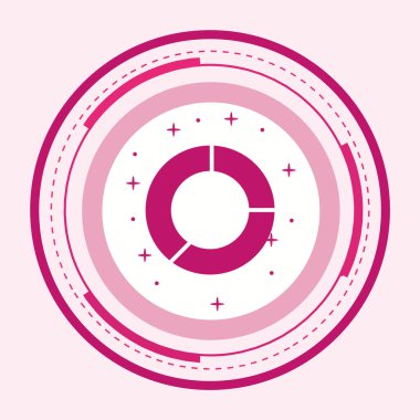 Pasta Çizelgesi Simgesi Moda Tarzı İzole Arkaplan      