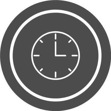 Saat simgesi vektör illüstrasyonu