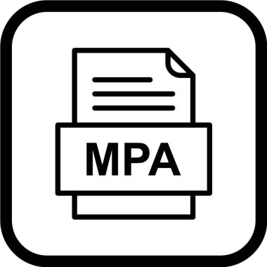 dosya biçimi simgesi, vektör illüstrasyonu