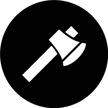 Çekiç simgesinin vektör illüstrasyonu