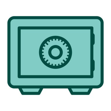 Moda Biçiminde Güvenli Simge İzole Arkaplan 