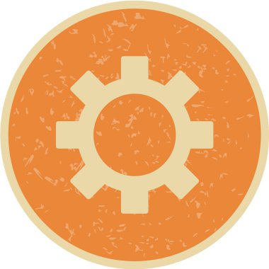 dişli simgesinin vektör illüstrasyonu