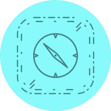 pusula simgesi modadan izole edilmiş arkaplan