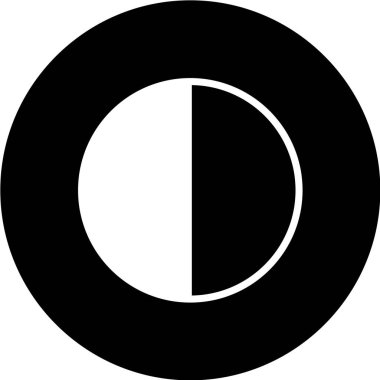 Bir çember simgesinin vektör illüstrasyonu