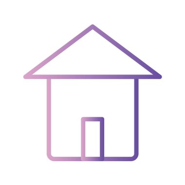 Ev simgesi vektör illüstrasyonu