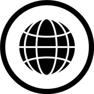 beyaz arkaplanda siyah simge izole edildi