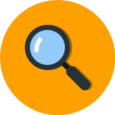 büyütme cam vektör simgesi