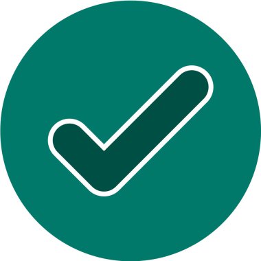 vektör yeşil işaret simgesi