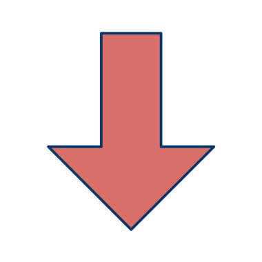 ok simgesi vektör illüstrasyonu