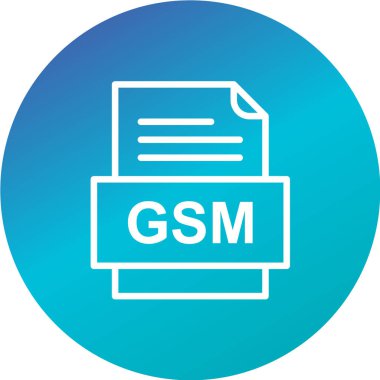Vektör düz web simgesi. gsm