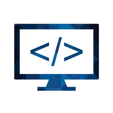 Modern bilgisayar simgesinin vektör illüstrasyonu