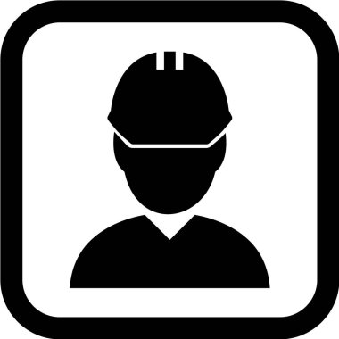 Moda Biçimli Mühendis Simgesi İzole Arkaplan      