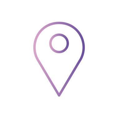 harita işaretleyici düz vektör simgesi