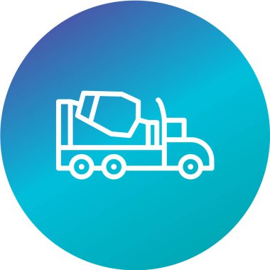 Kamyon ikonu vektörü. Teslimat. lojistik sembol