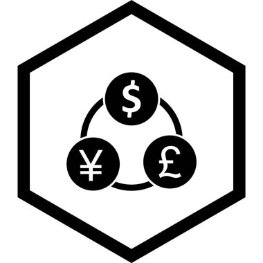  Para Akımı Simgesi Moda Biçiminde İzole Arkaplan    