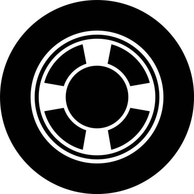 Moda Biçimli İzole Arkaplanda Yaşam Koruyucu Simgesi