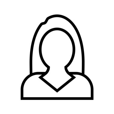 avatar simgesi vektör illüstrasyonu